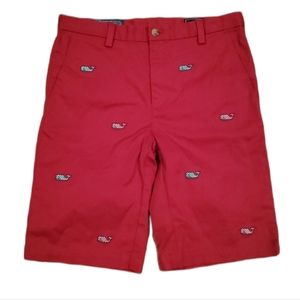 Vineyard Vines Red Striped Whale Breaker Shorts NWT